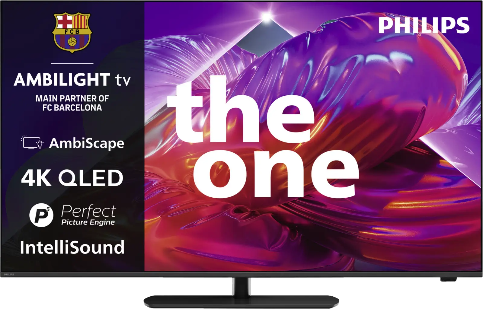 Philips 50PQS9081 4k QLED Ambilight TV 50 inch (The One - 2026)