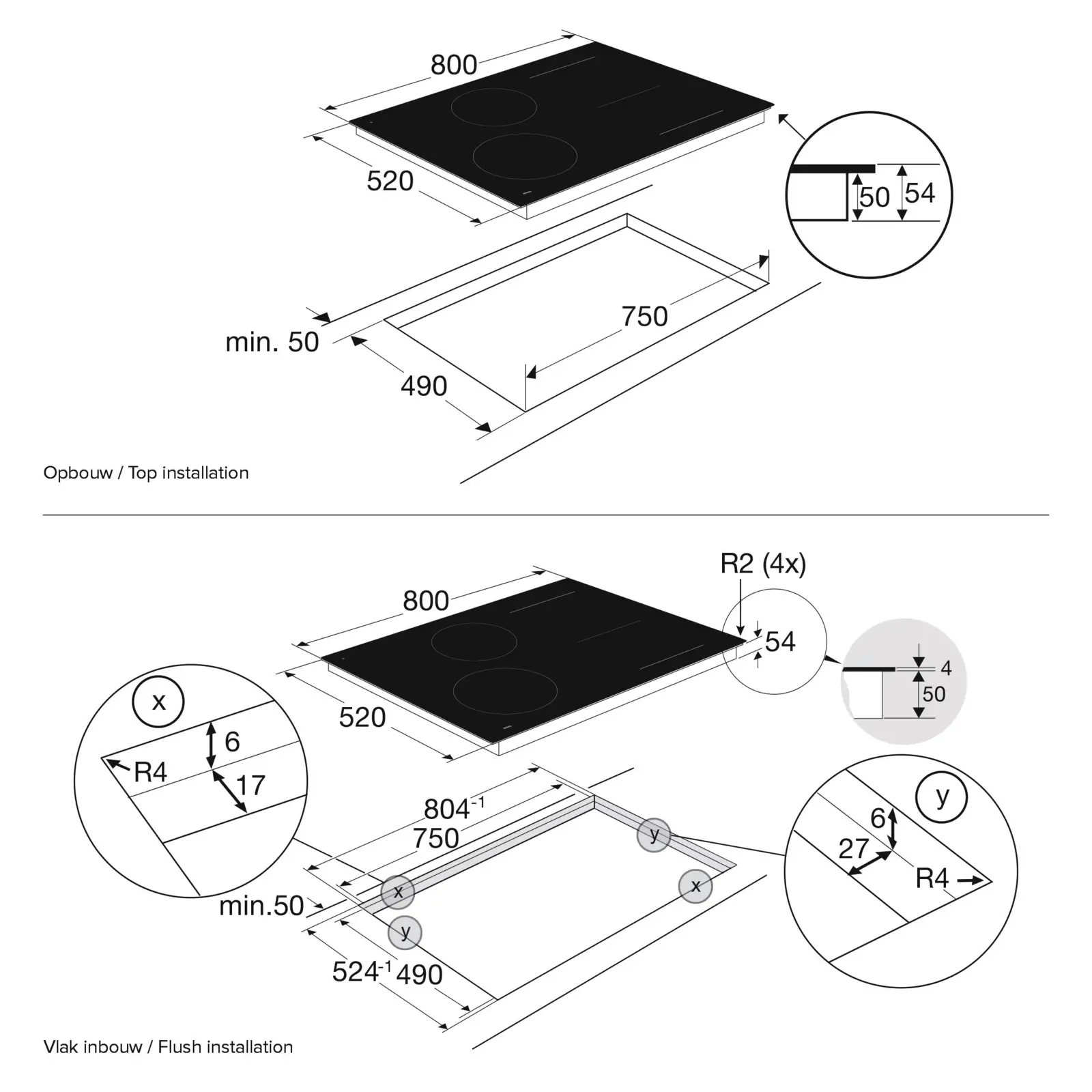 ATAG HI68471DV Inbouw Inductiekookplaat
