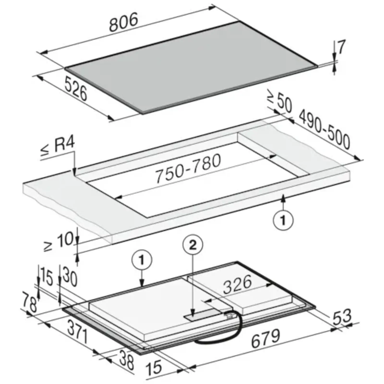 Miele KM 8484 FR Inbouw Inductiekookplaat