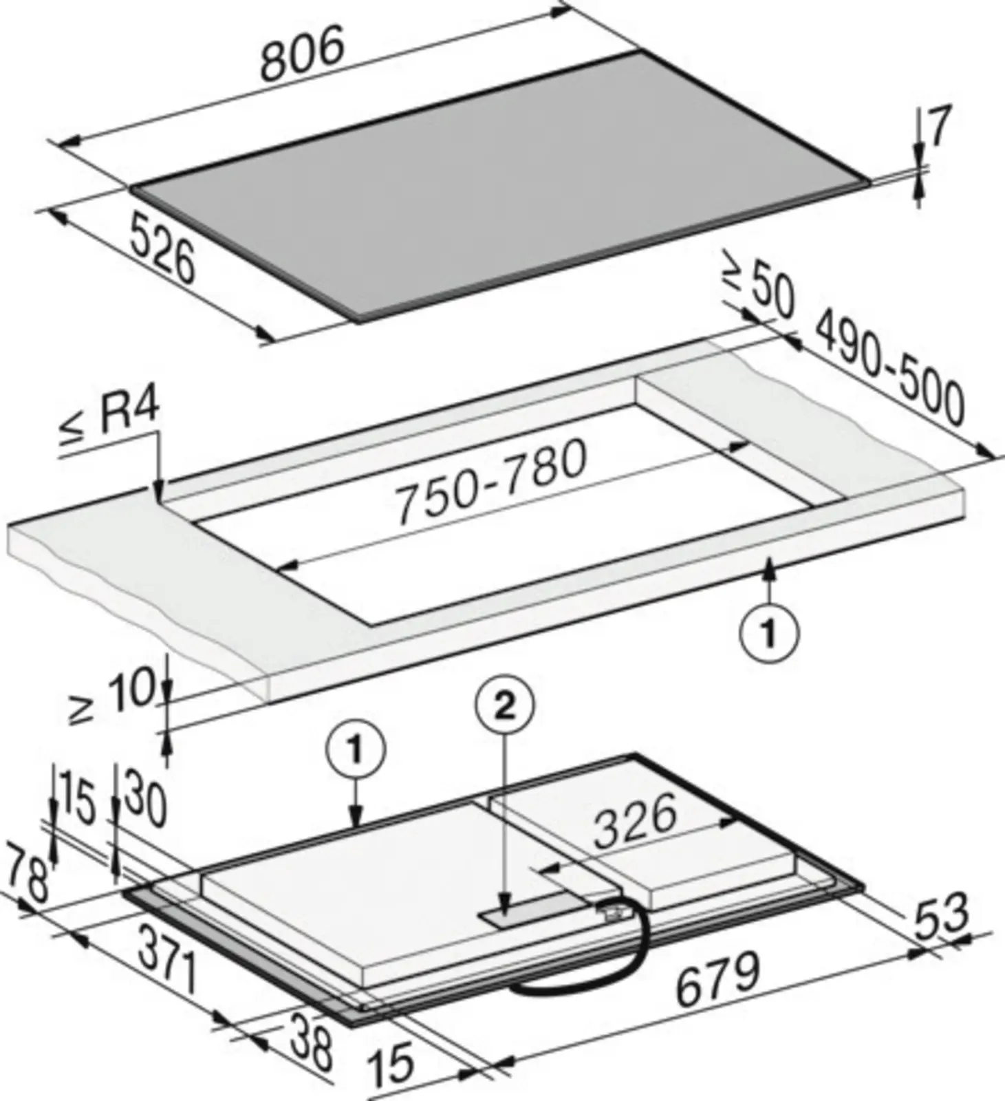 Miele KM 8484 FR Inbouw Inductiekookplaat