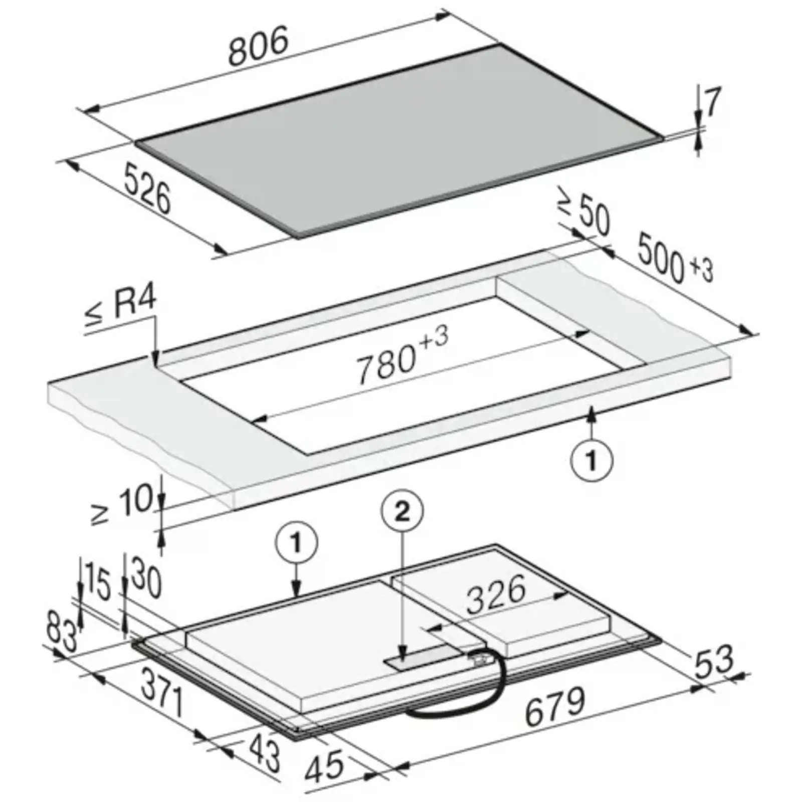 Miele KM 8585 FR Inbouw Inductiekookplaat