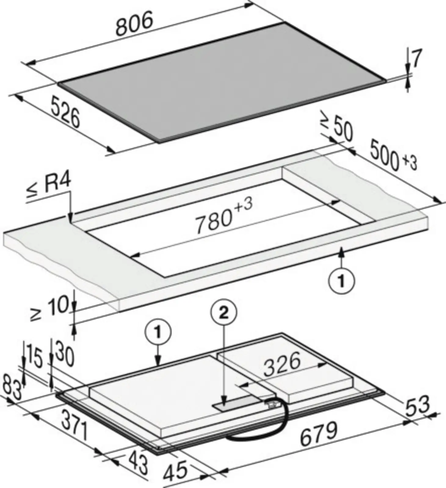 Miele KM 8585 FR Inbouw Inductiekookplaat