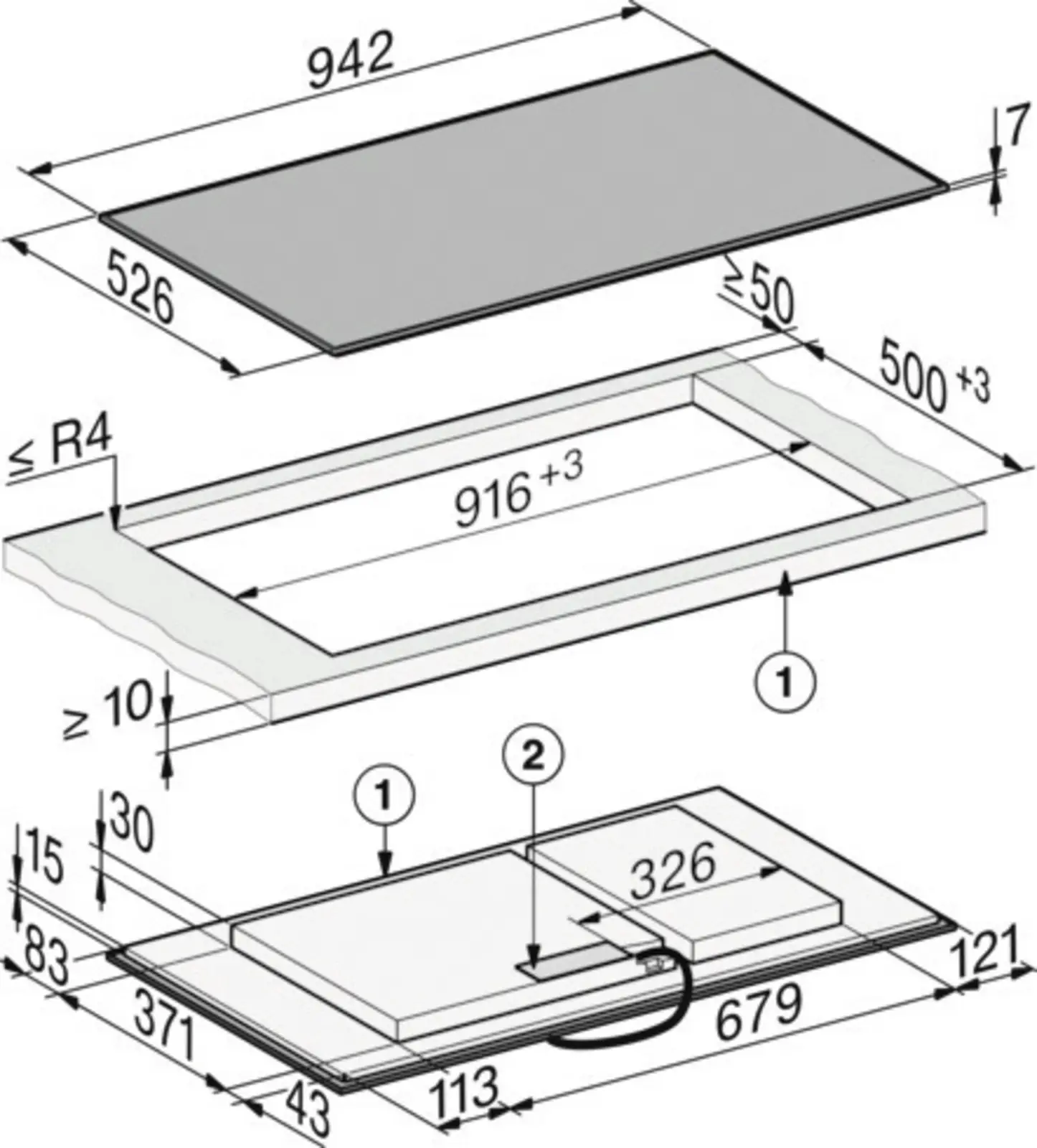 Miele KM 8595 FR Inbouw Inductiekookplaat 