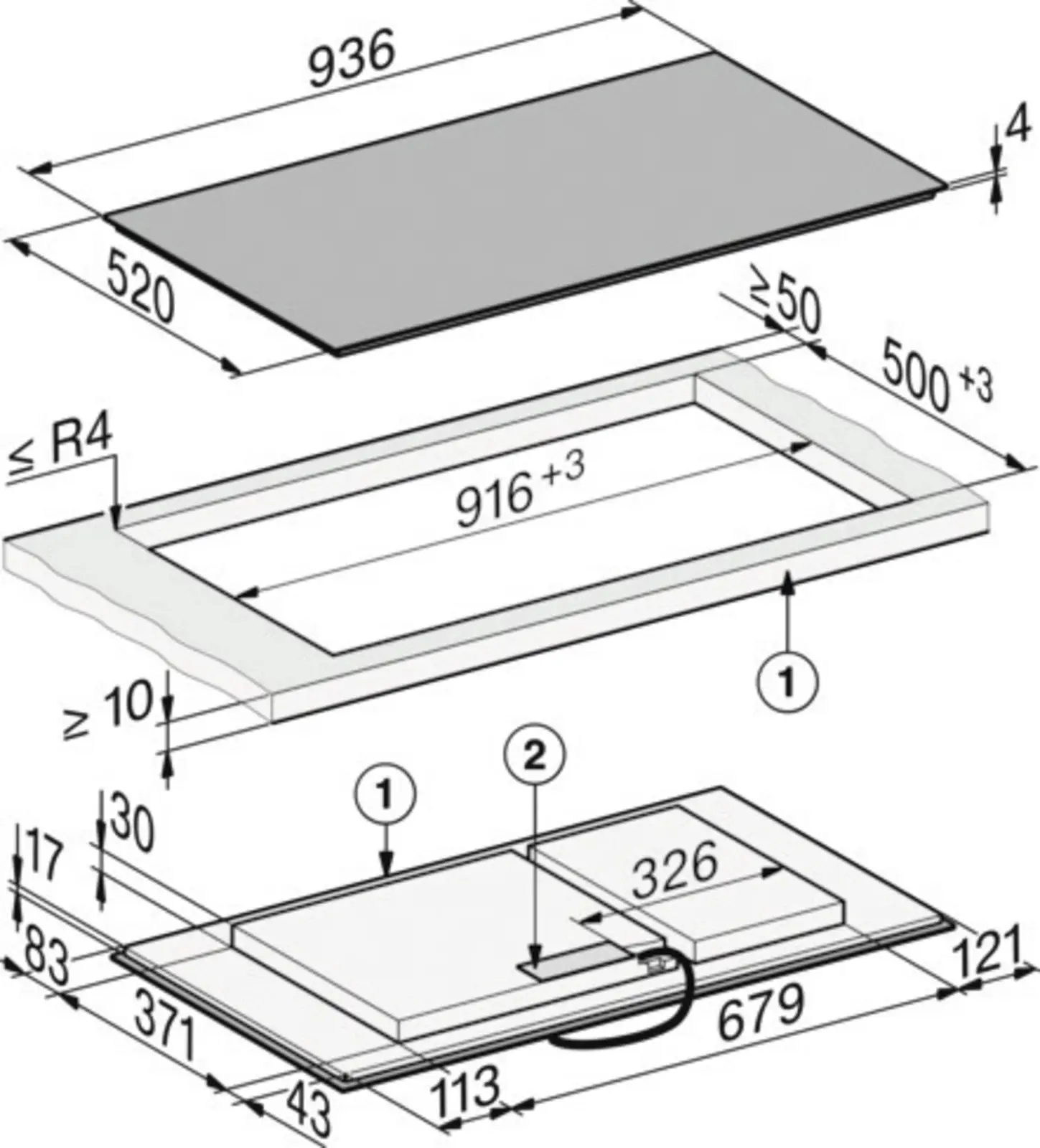 Miele KM 8595 FL Inbouw Inductiekookplaat