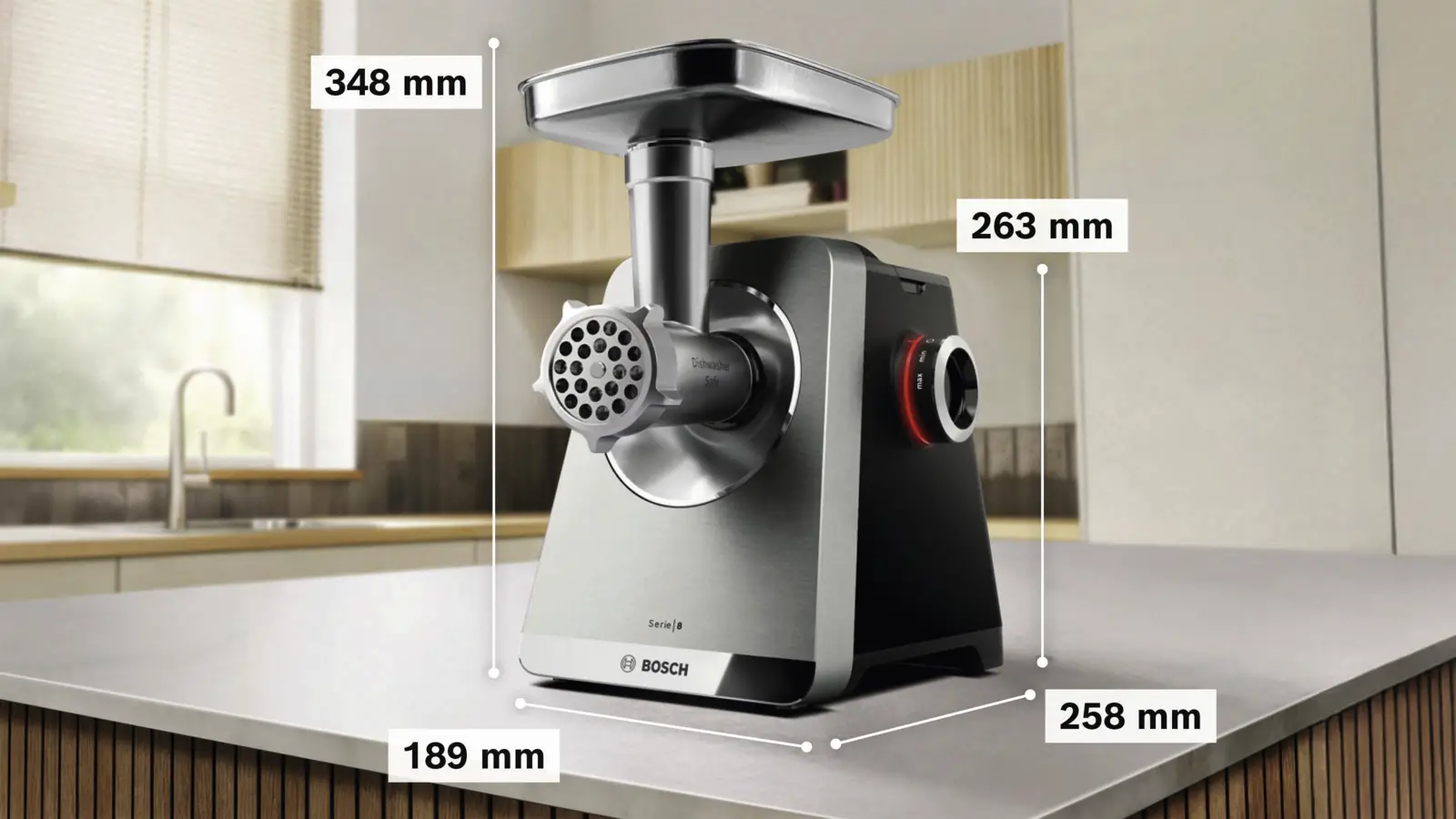 BOSCH MFWS820M Serie 8 MultiPower Vleesmolen