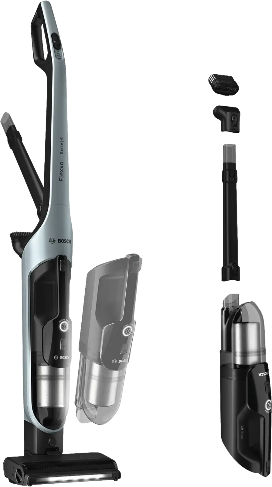 BOSCH BCH4SM28 Serie 4 Flexxo 28 Vmax Steelstofzuiger
