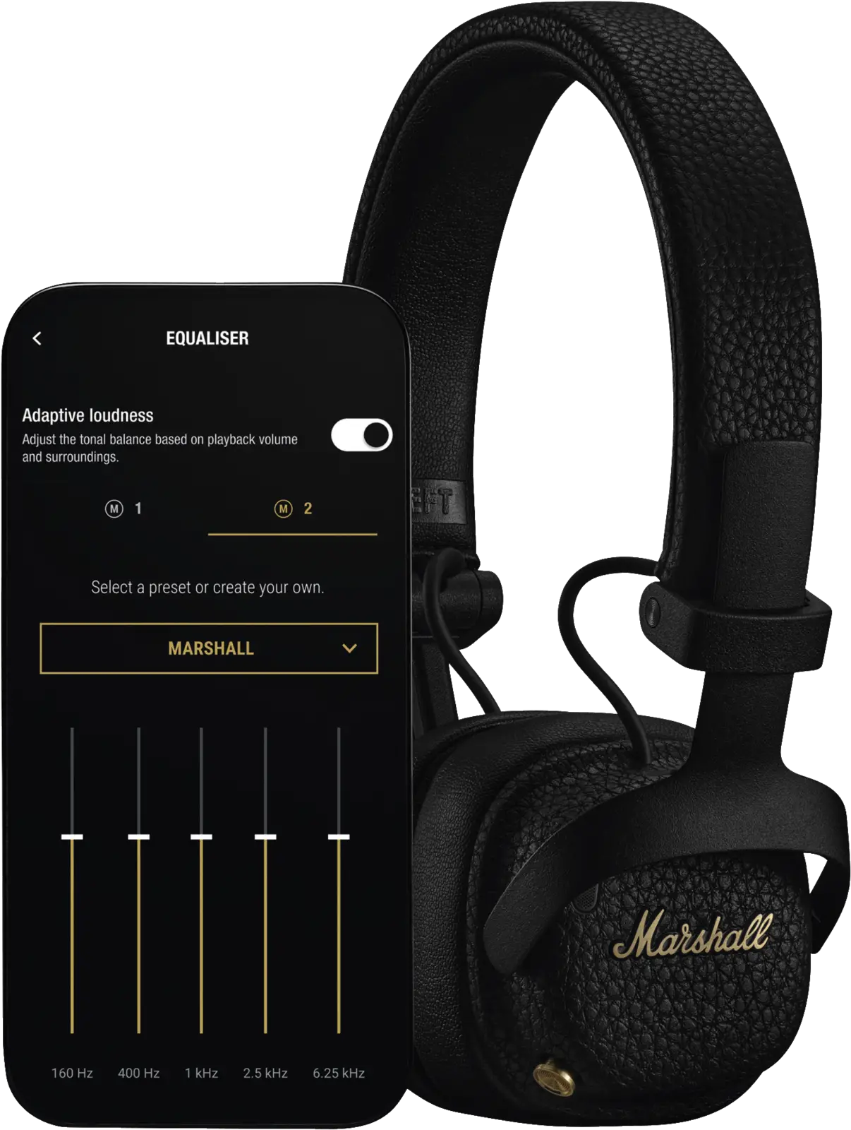 Marshall Milton ANC Draadloze Koptelefoon met Active Noise Cancelling