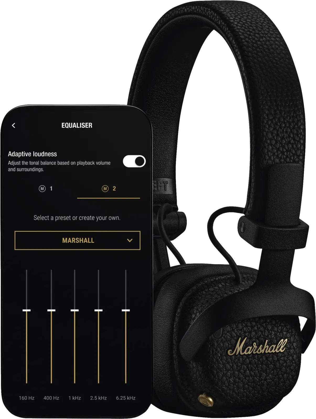 Marshall Milton ANC Draadloze Koptelefoon met Active Noise Cancelling