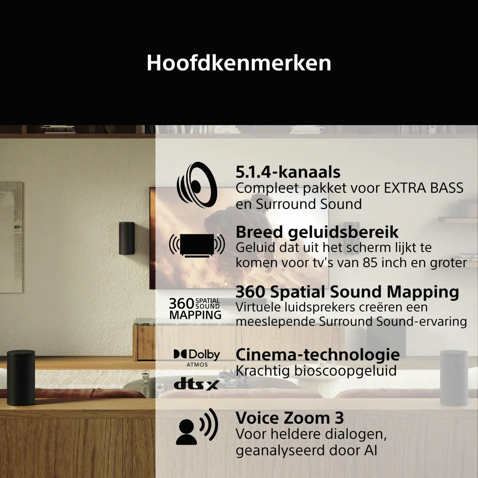 Sony BRAVIA Theatre TRIO PRO –Home Cinema Set