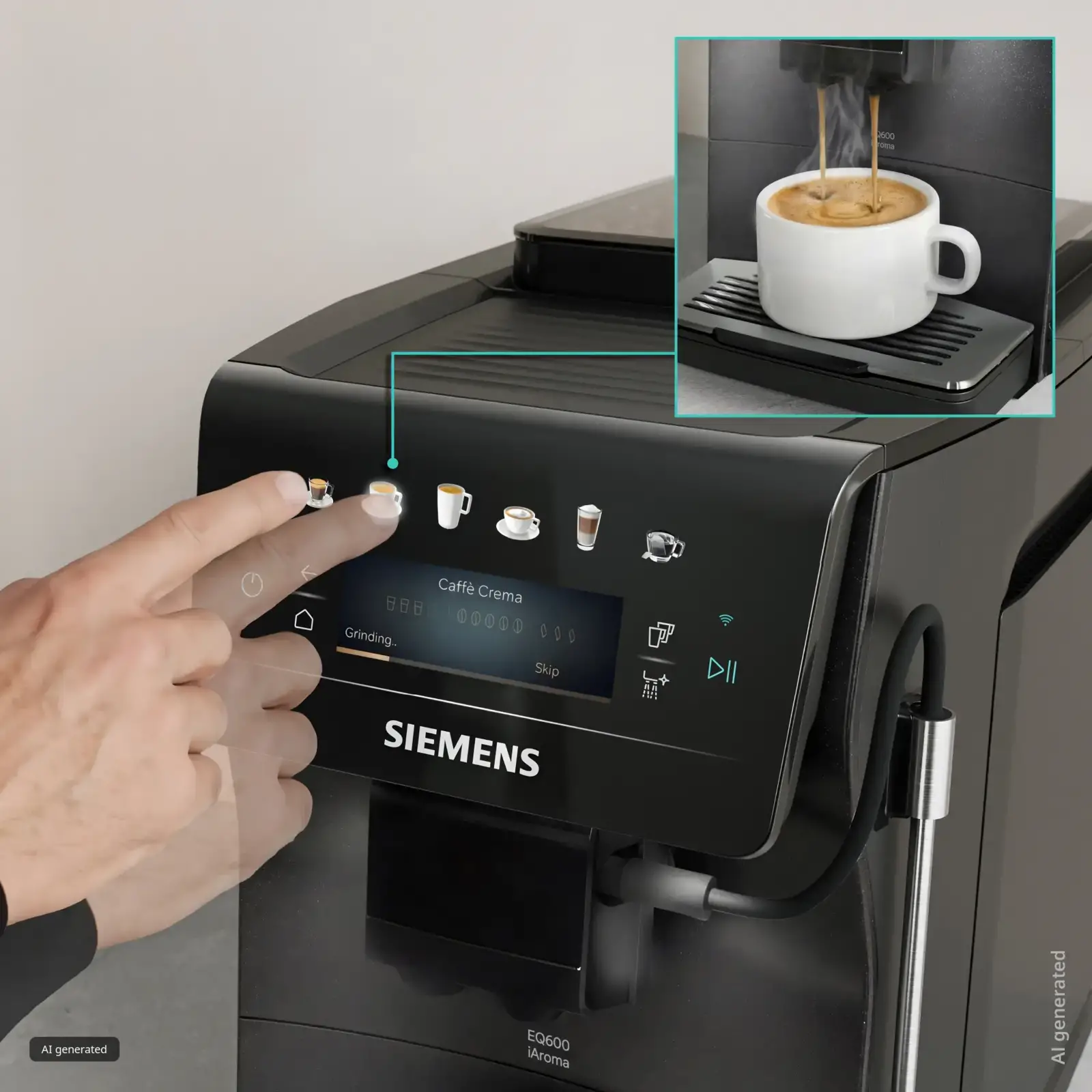 Siemens TP6X3B08 EQ600 iAroma Volautomatische Koffiemachine