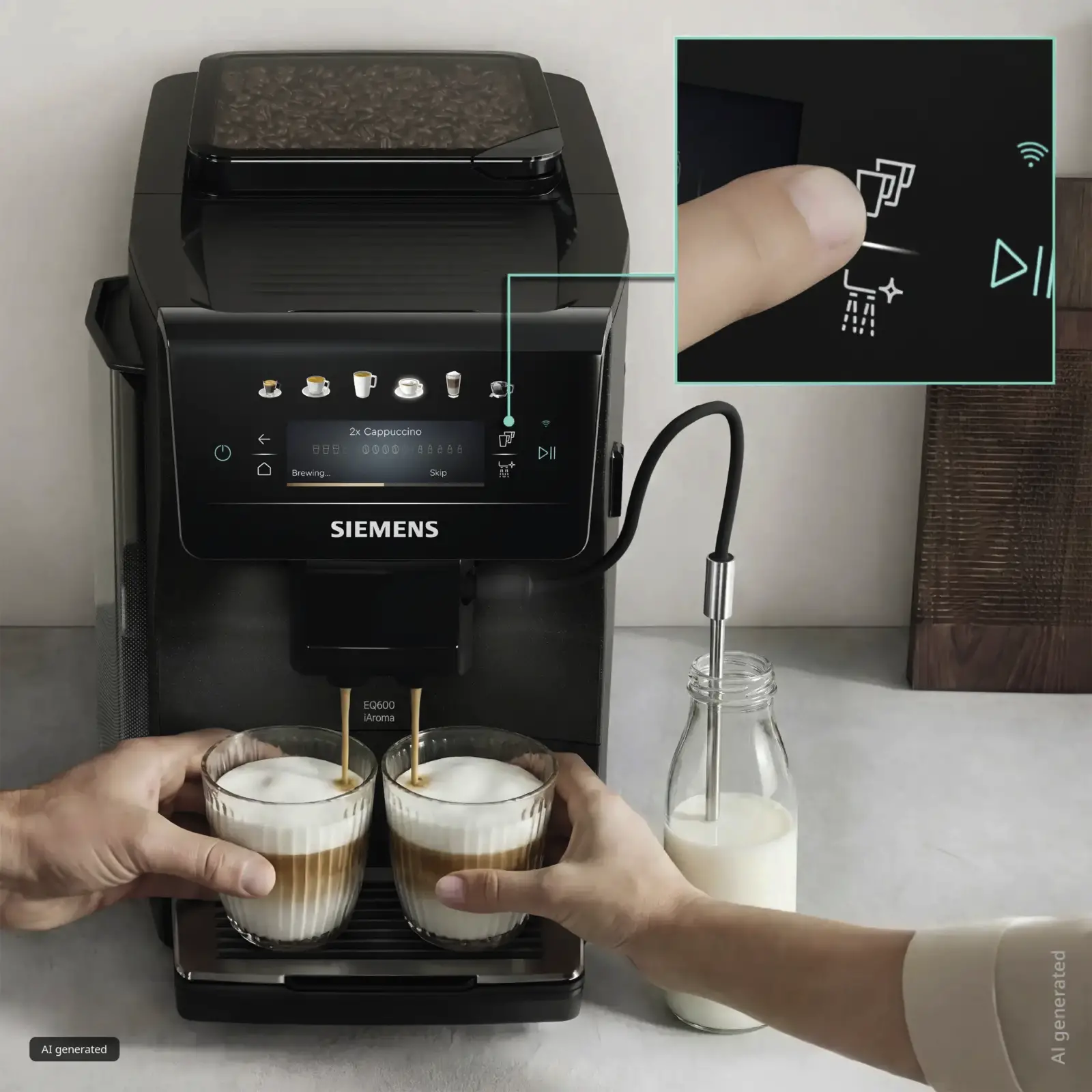Siemens TP6X3B08 EQ600 iAroma Volautomatische Koffiemachine