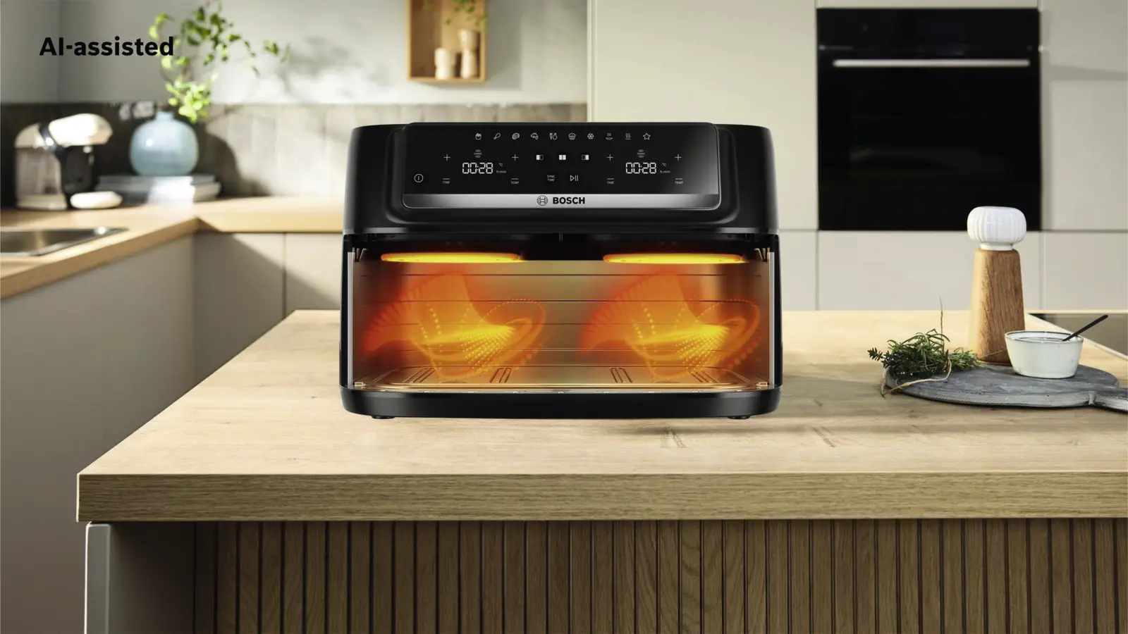 BOSCH MAFD490B7 Serie 4 Double Flex Drawer Airfryer