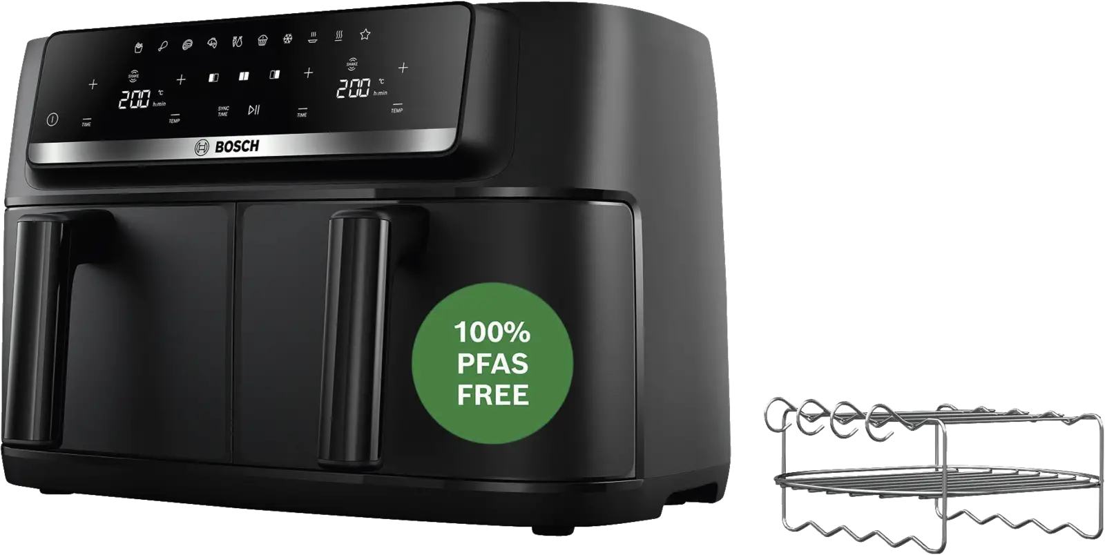 BOSCH MAFD440B1 Serie 4 Double Drawer Airfryer 