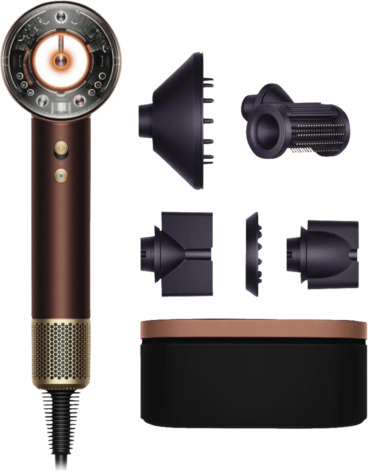 Dyson Supersonic Nural Straight + Wavy Föhn - Haardroger Plum/Copper