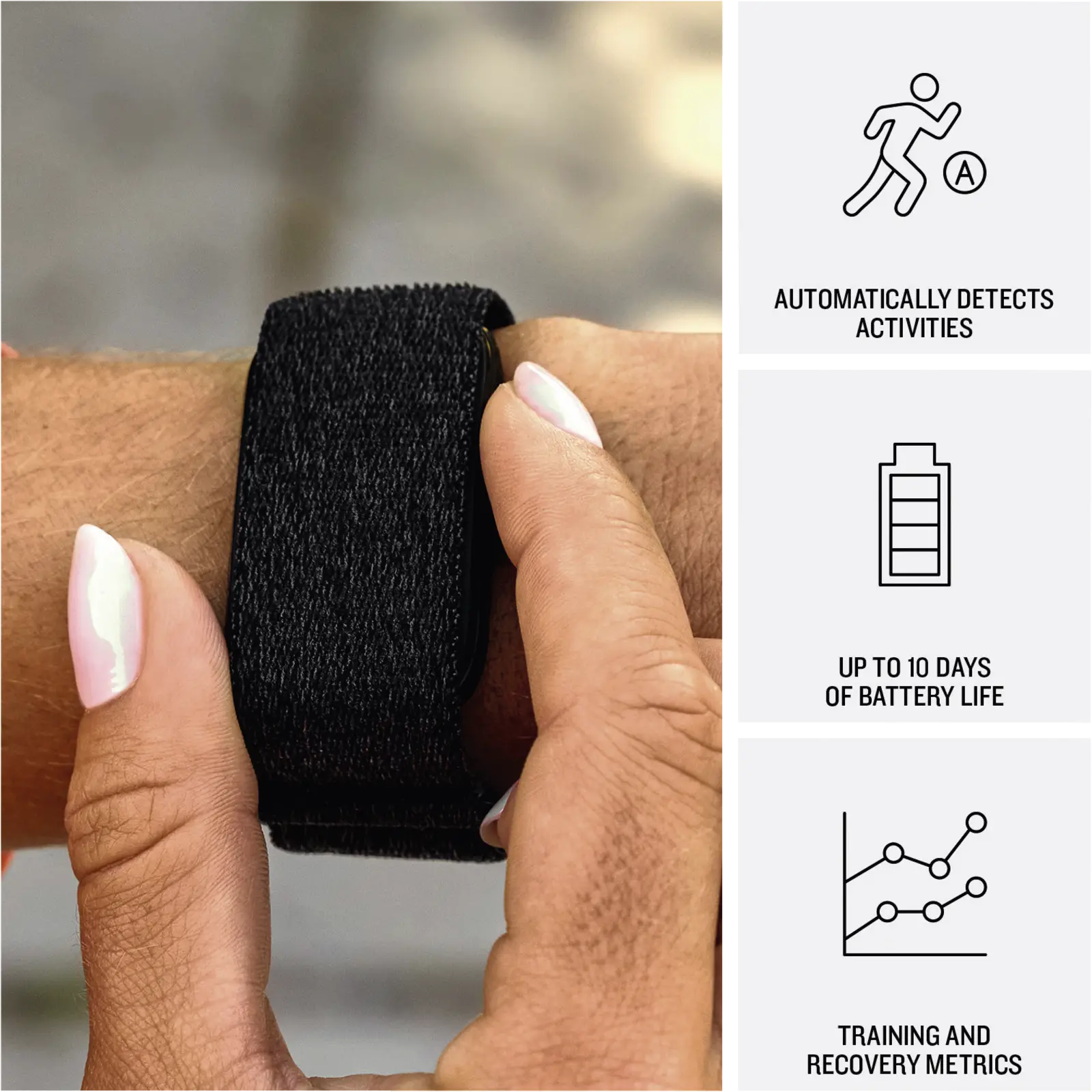 Garmin CIRQA Smart Band, French Gray, L-XL