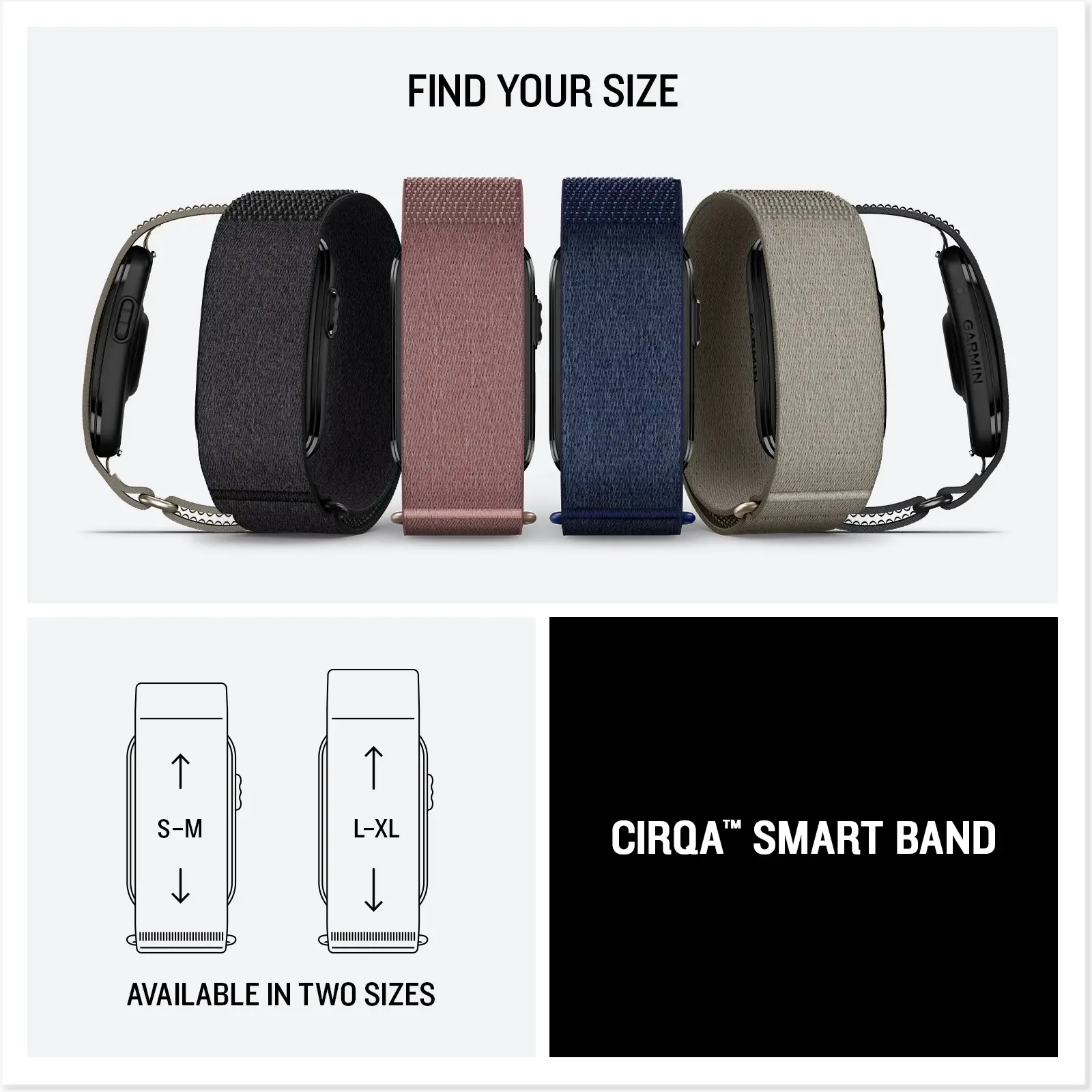 Garmin CIRQA Smart Band, Mauve, S-M