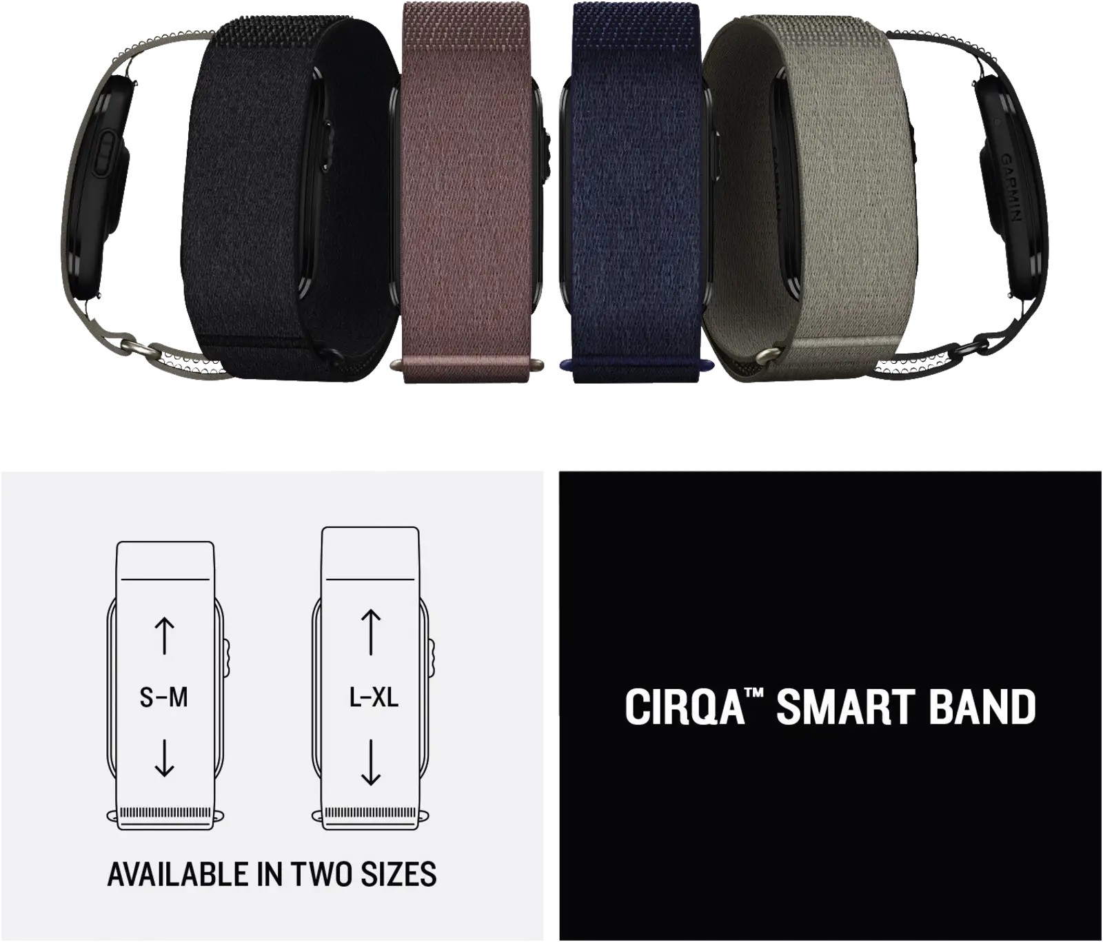 Garmin CIRQA Smart Band, Captain Blue, S-M