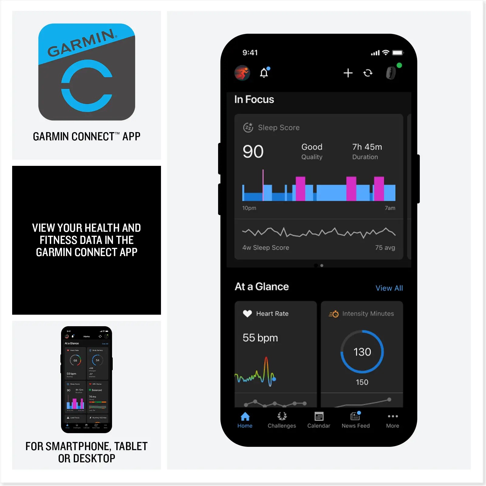 Garmin CIRQA Smart Band, Black, L-XL