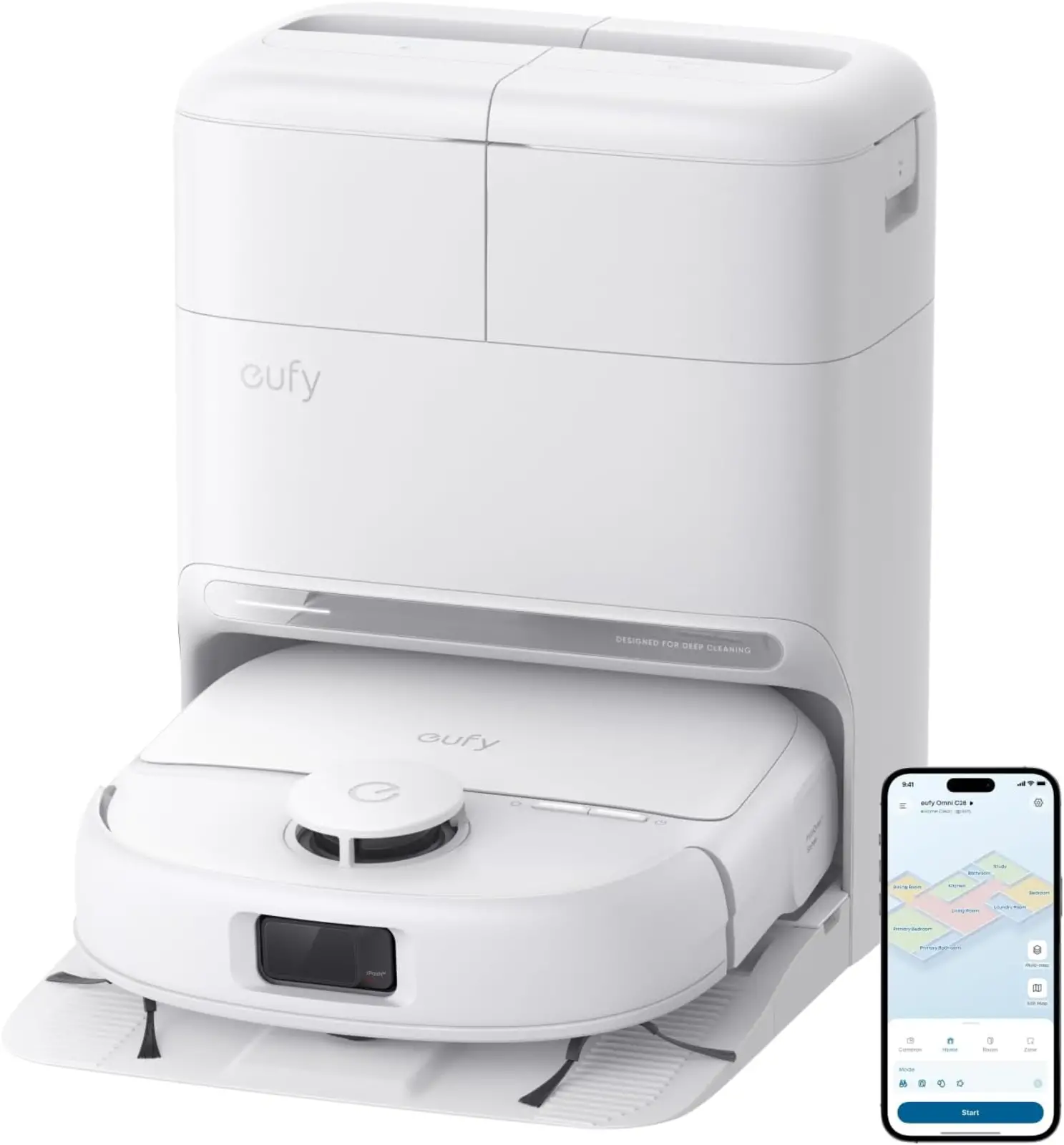 eufy Robotstofzuiger Omni C28 - Wit