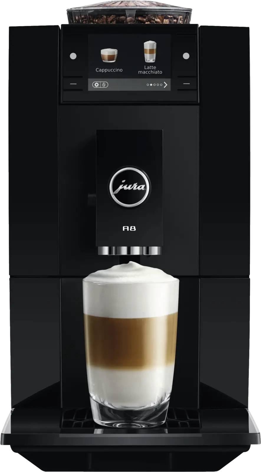 Jura A8 (EA) Piano Black Volautomatische Koffiemachine
