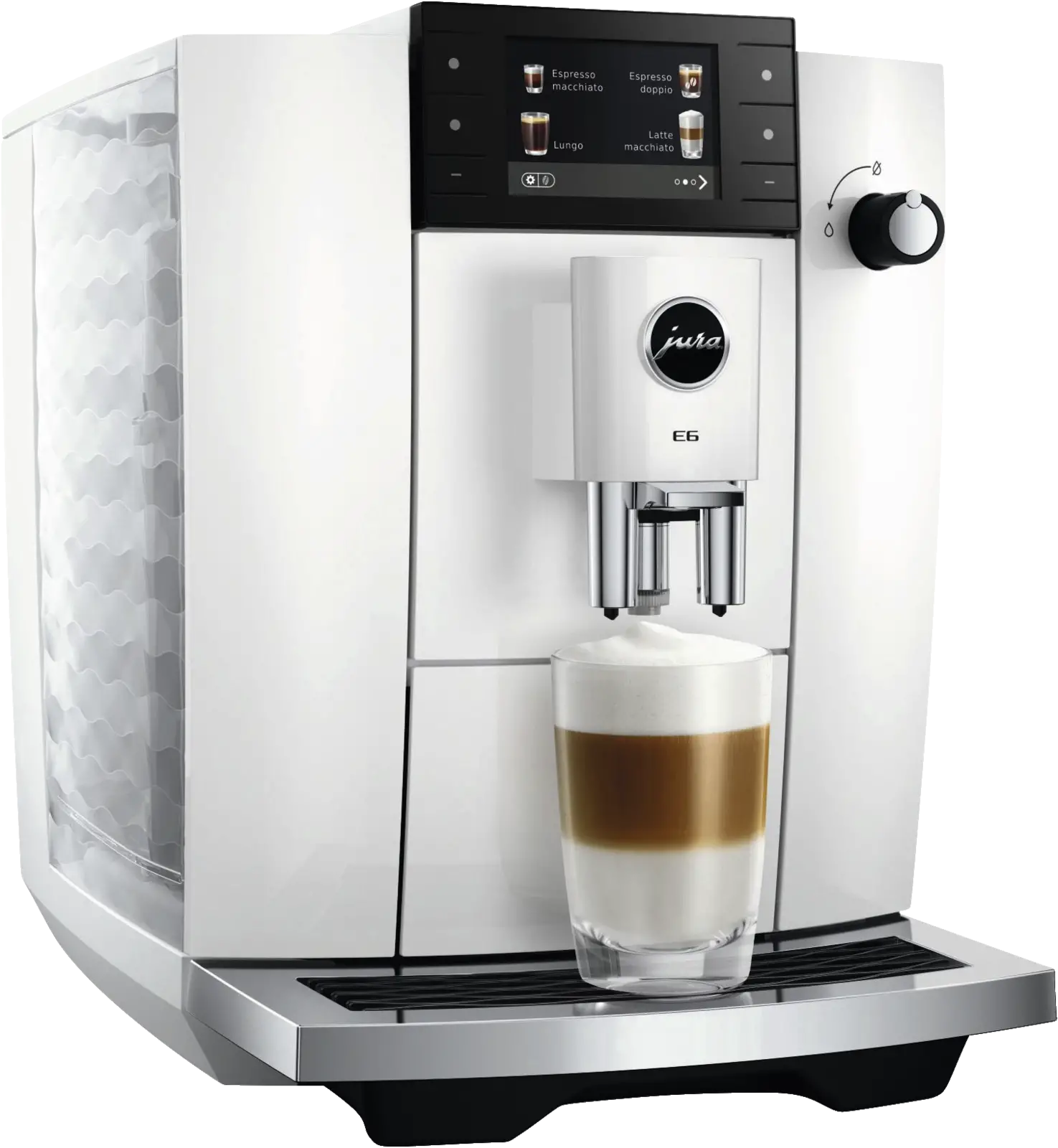 JURA E6 (ED) Piano White Volautomatische Koffiemachine