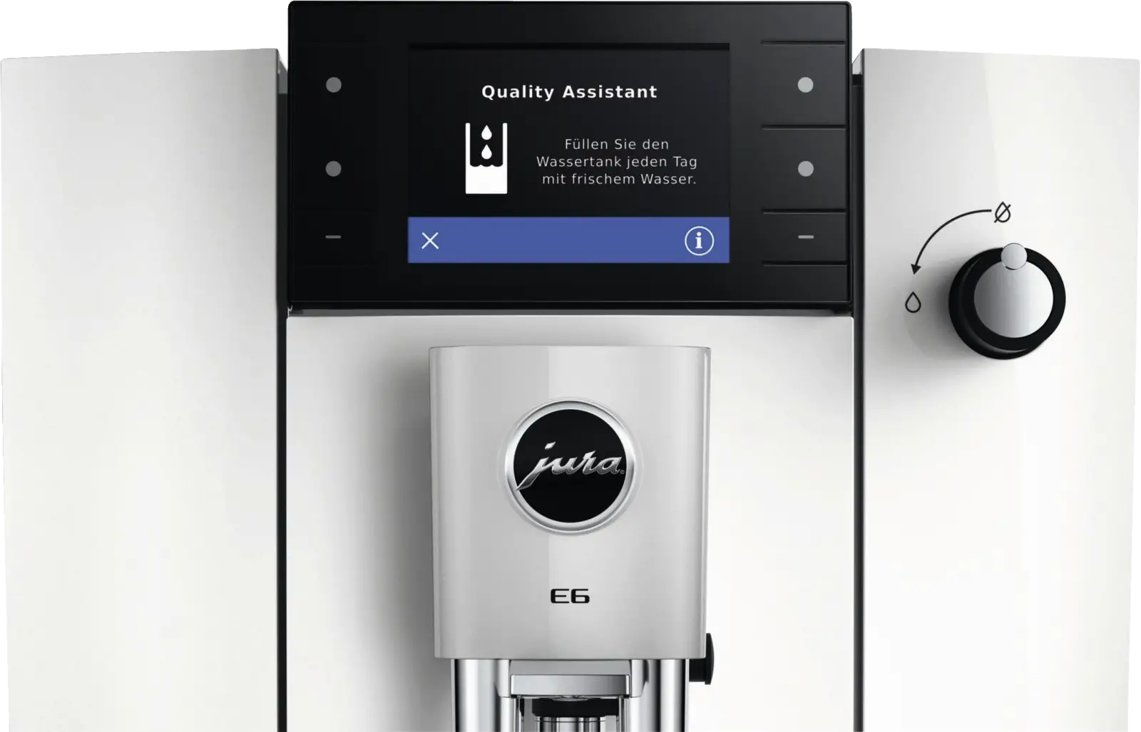 JURA E6 (ED) Piano White Volautomatische Koffiemachine