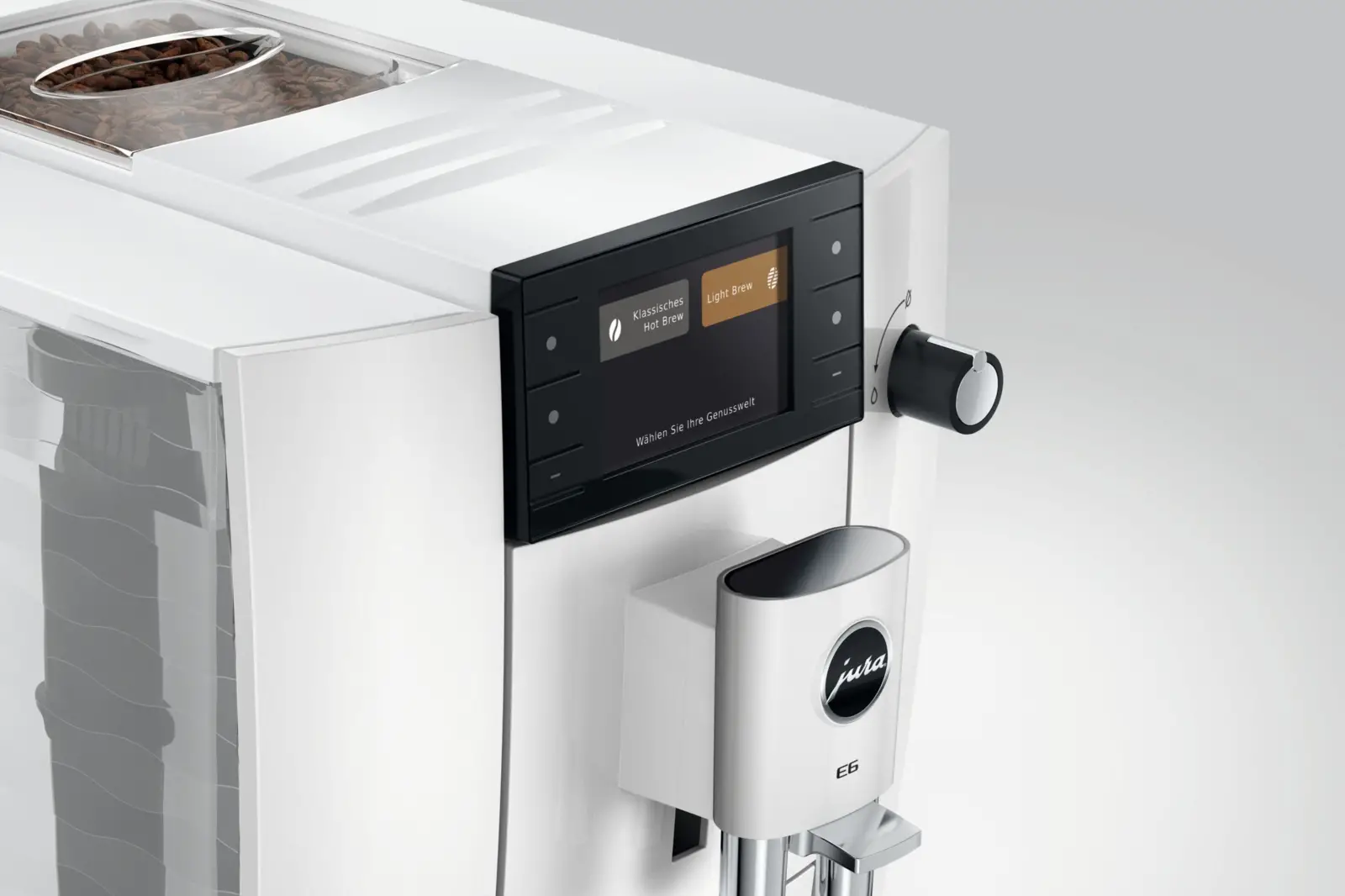 JURA E6 (ED) Piano White Volautomatische Koffiemachine