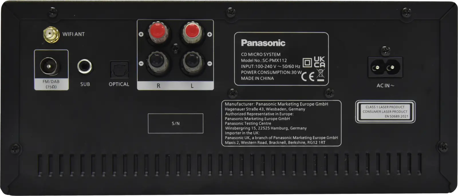 Panasonic SC-PMX112E-K