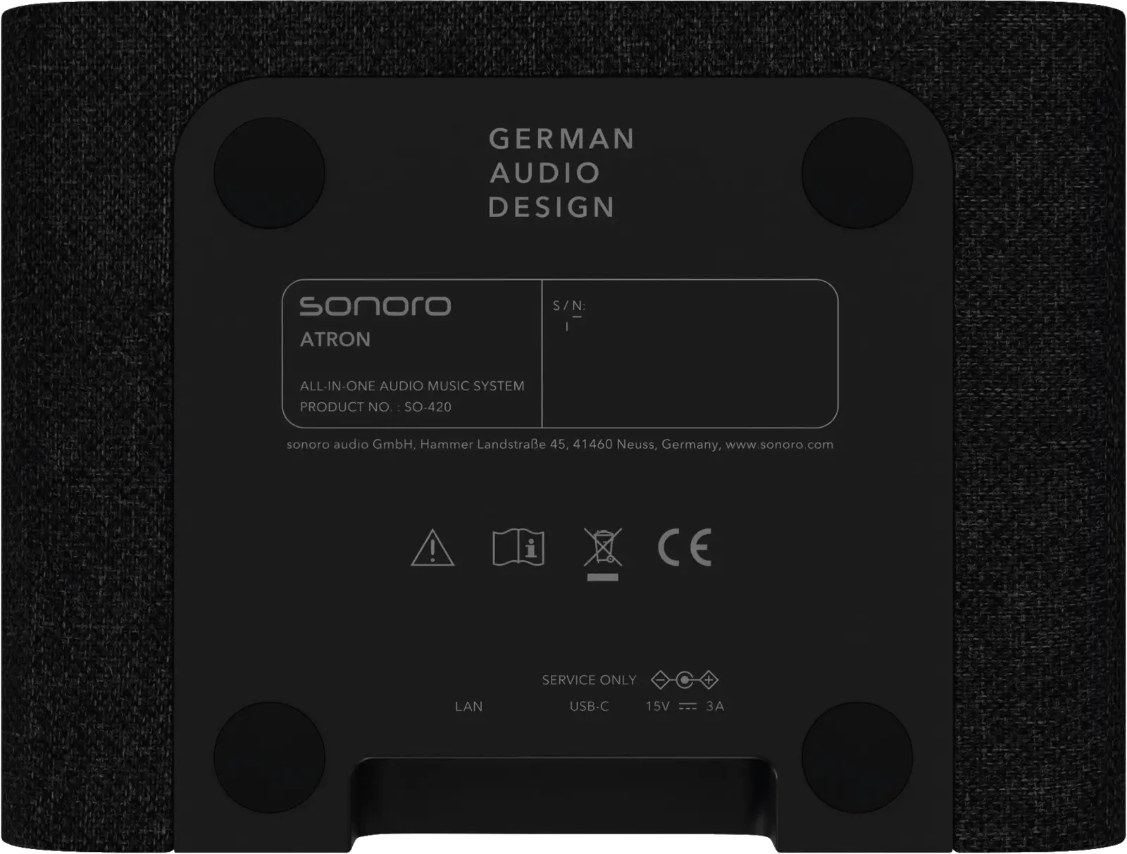 Sonoro ATRON Antraciet – Zwart