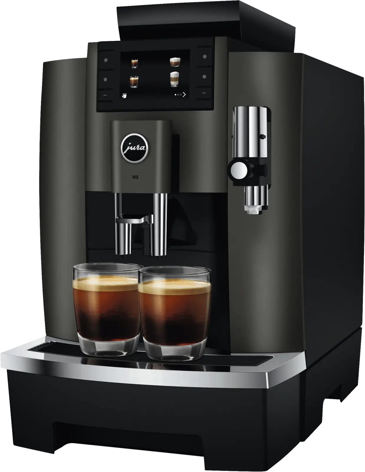 JURA W8 (EB) Dark Inox Volautomatische Koffiemachine