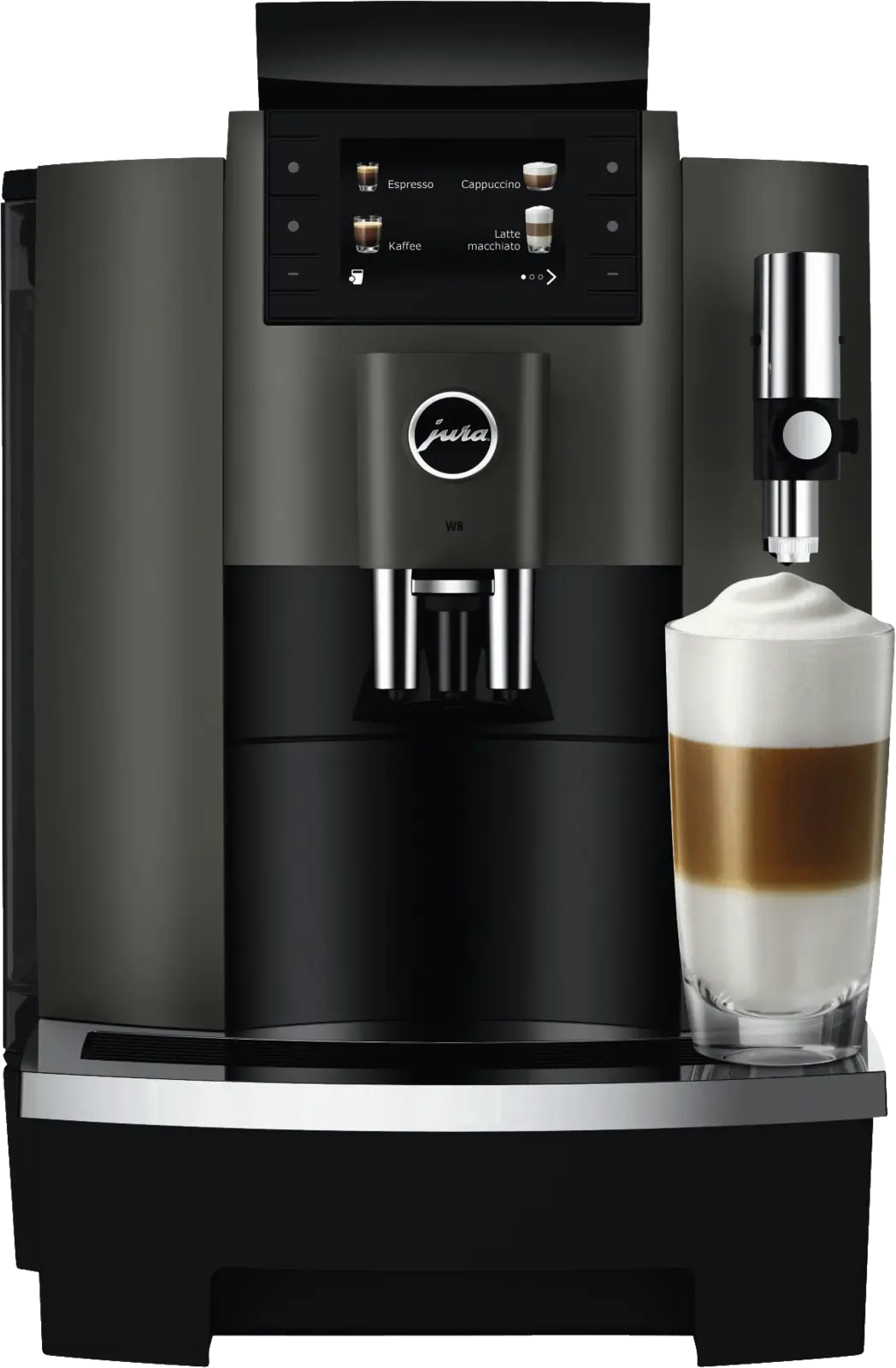 JURA W8 (EB) Dark Inox Volautomatische Koffiemachine