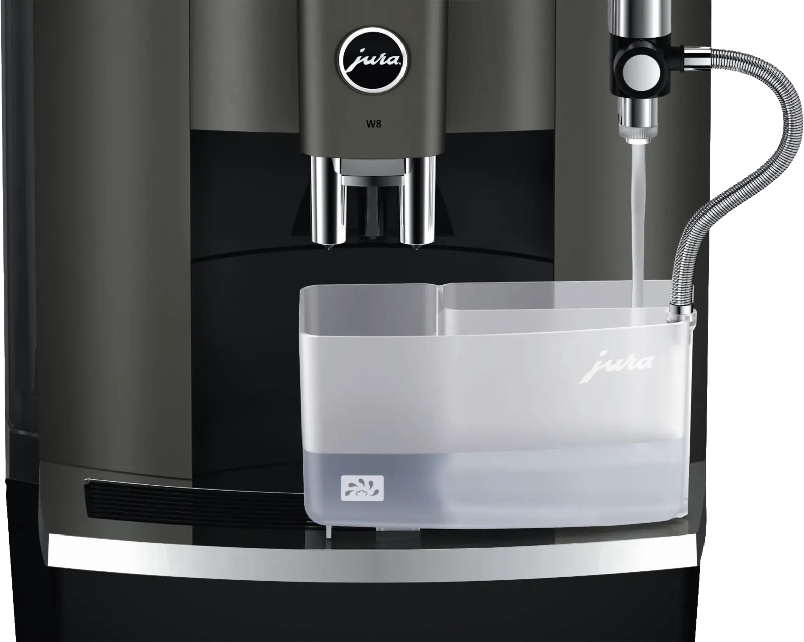 JURA W8 (EB) Dark Inox Volautomatische Koffiemachine