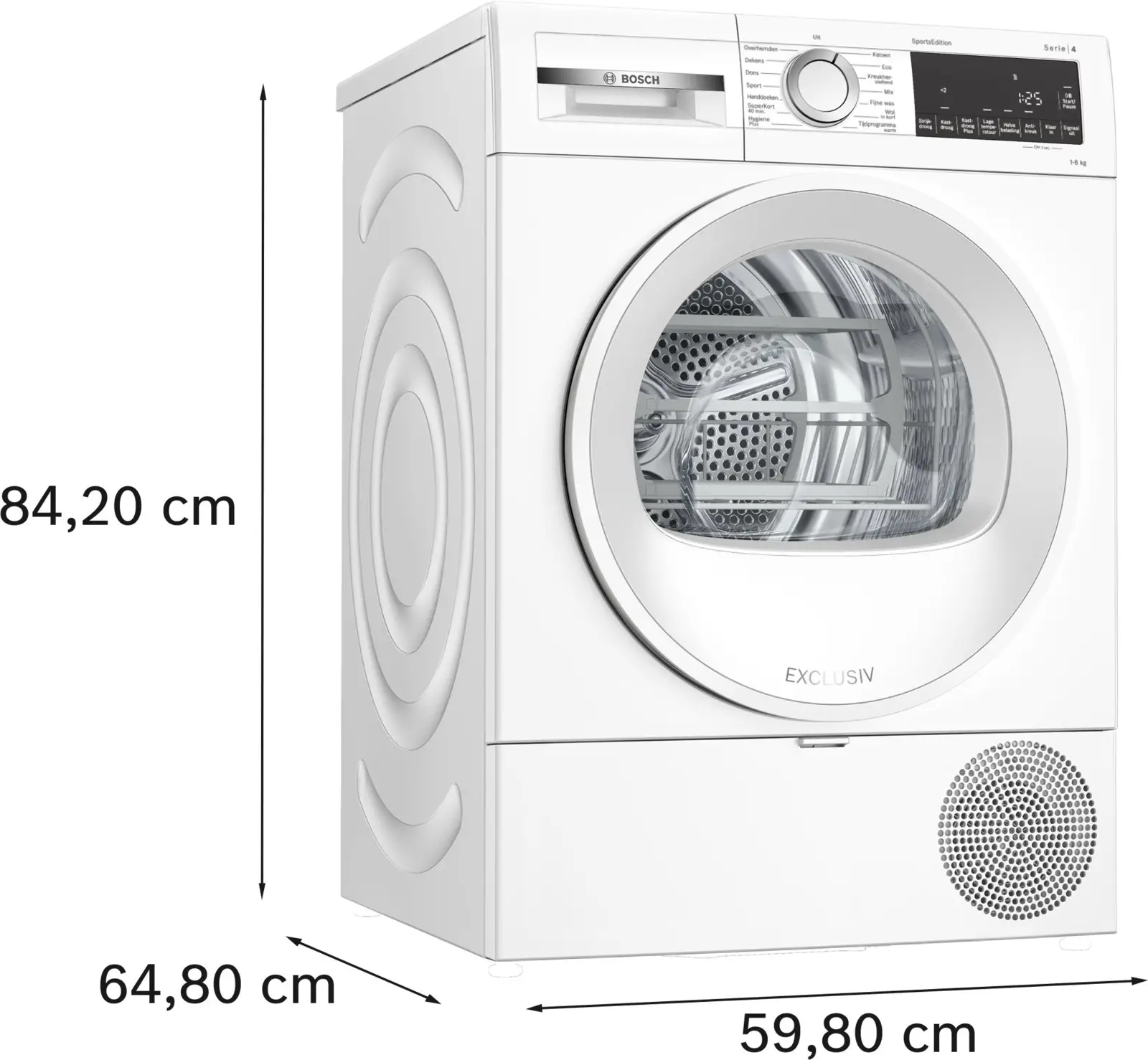 BOSCH WQA23309NL Serie 4 EXCLUSIV Warmtepompdroger