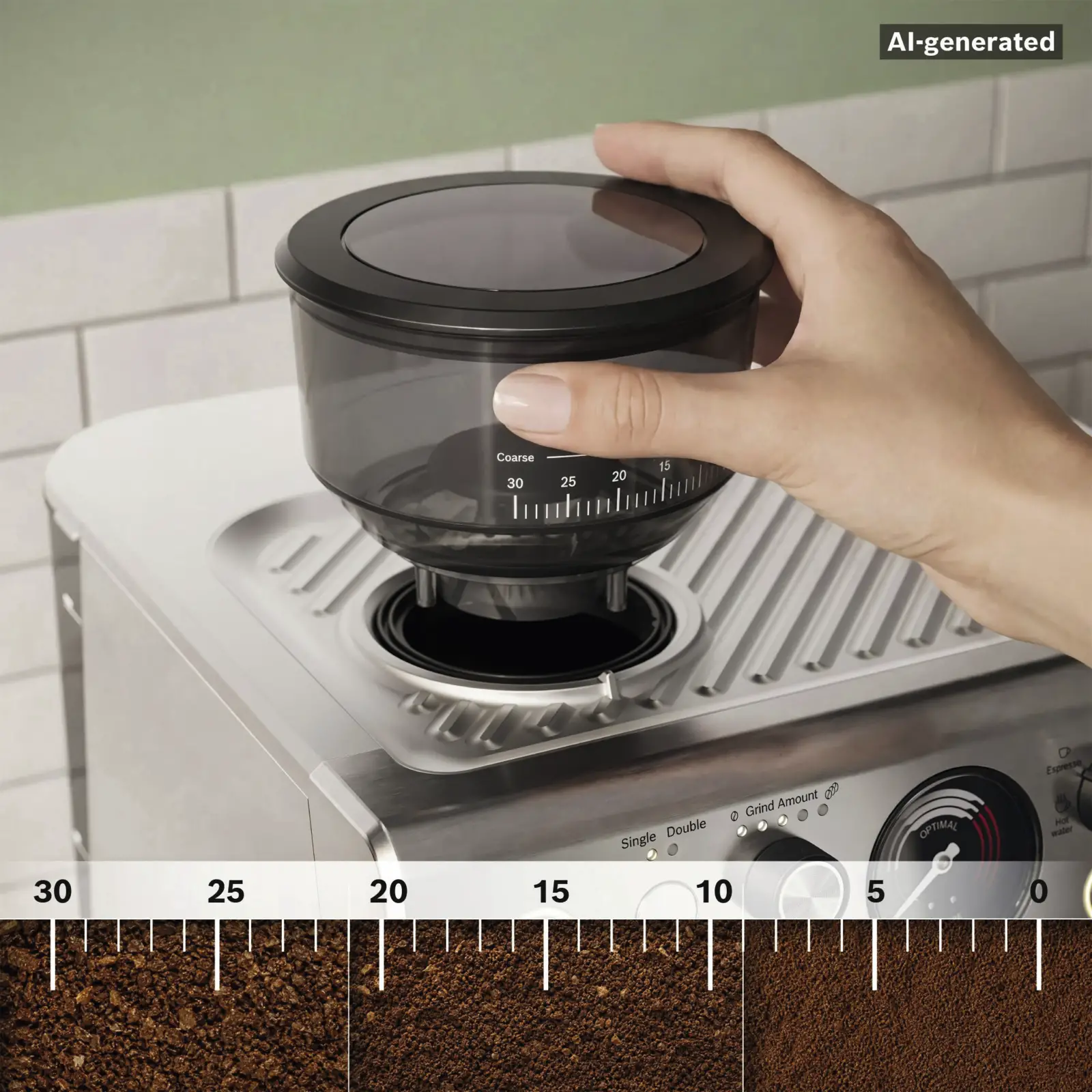 BOSCH PFE401B3 Serie 4 Pistonmachine - Espressomachine RVS