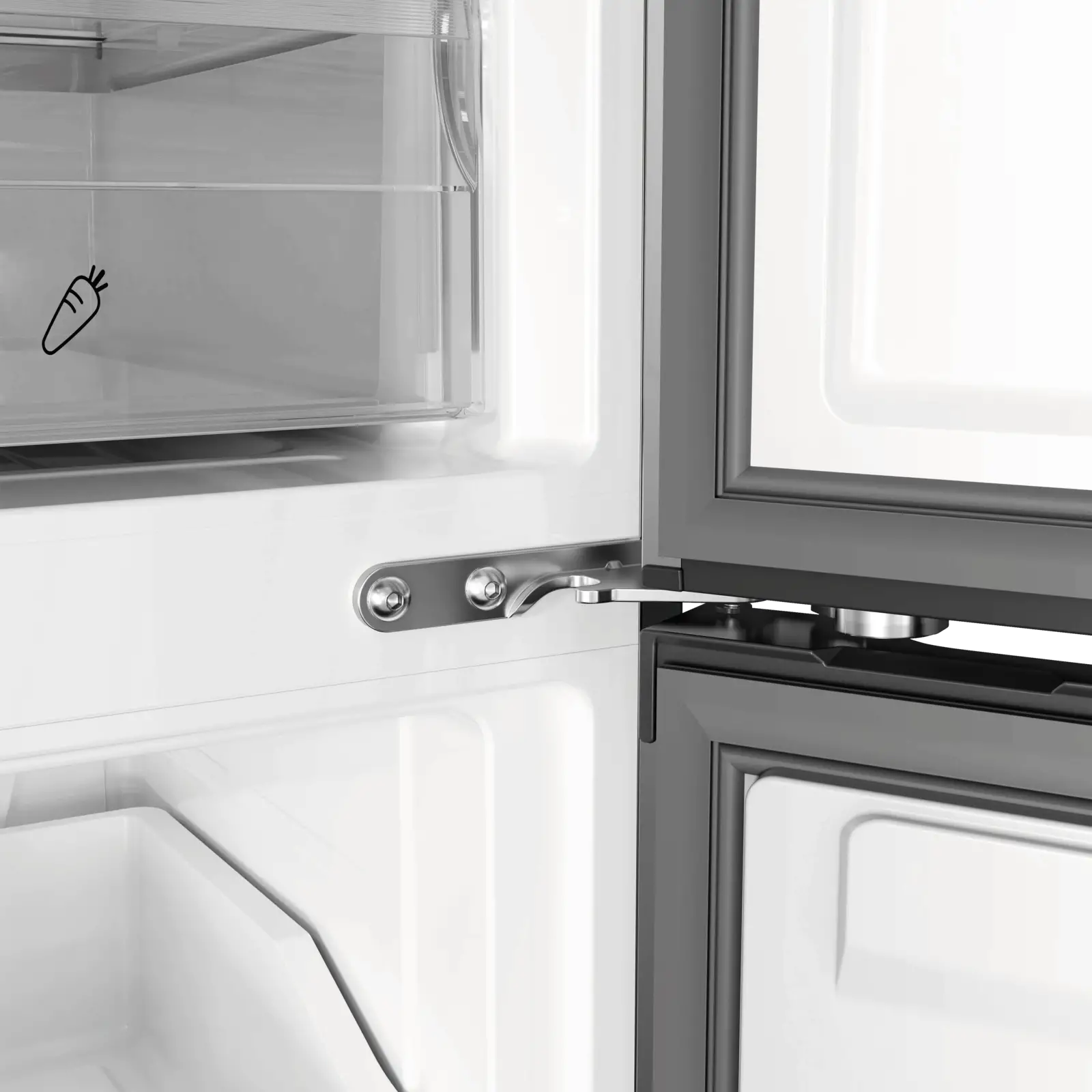 Inventum KV1841S Zilver koel-vriescombinatie