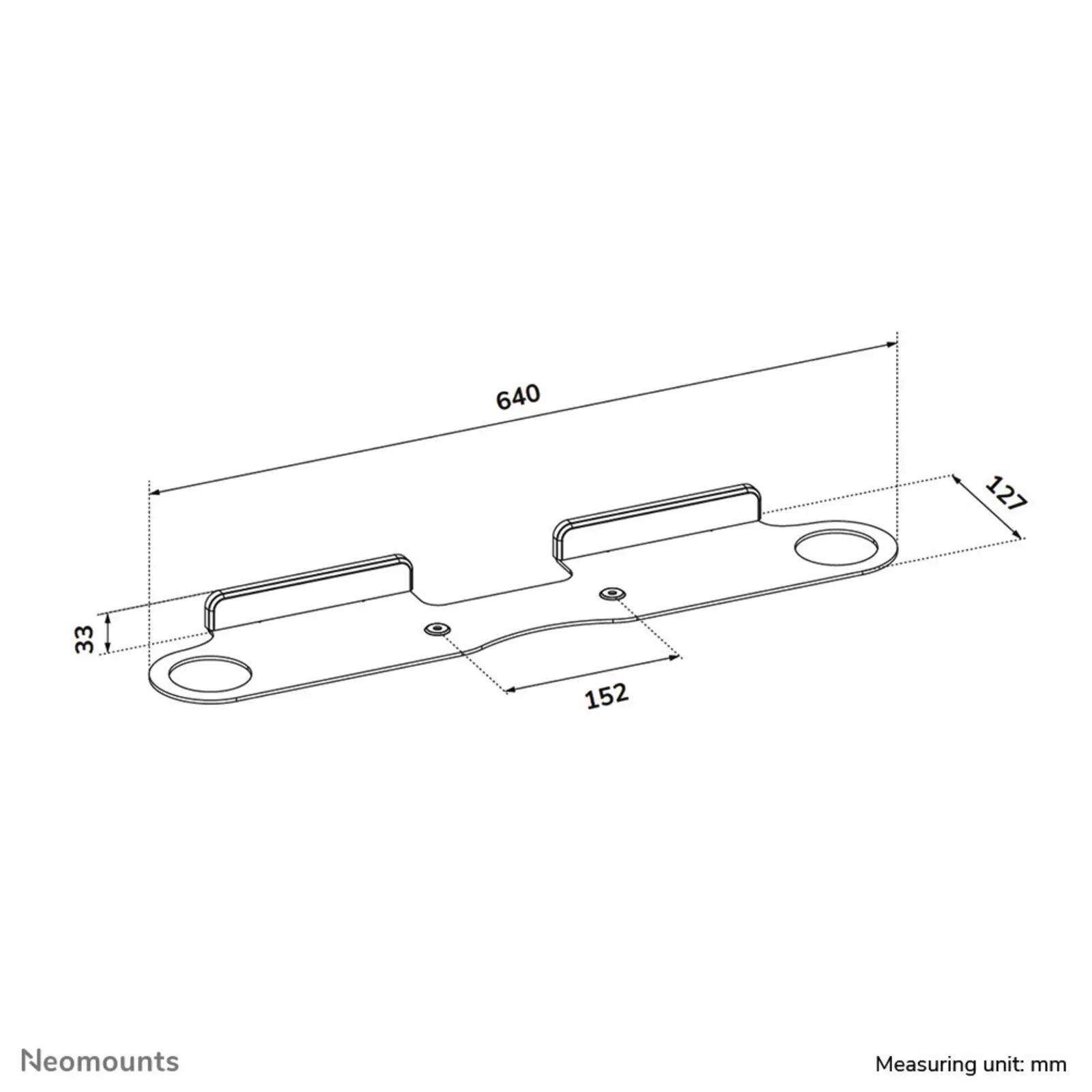 Neomounts Muurbeugel voor Sonos Beam Zwart