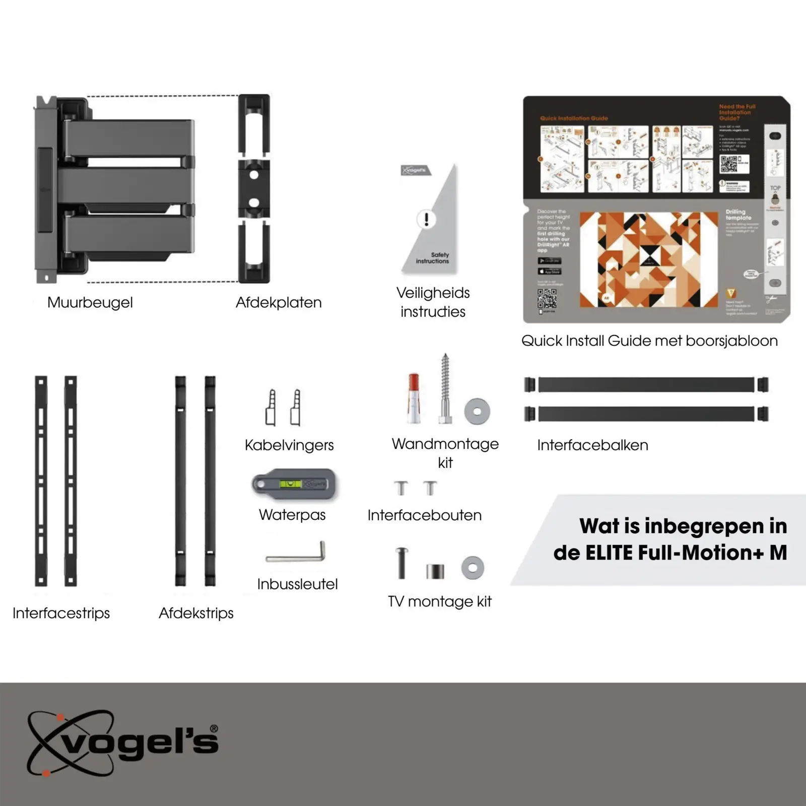 Vogels ELITE 5446 Draaibare tv-beugel | 32-65"