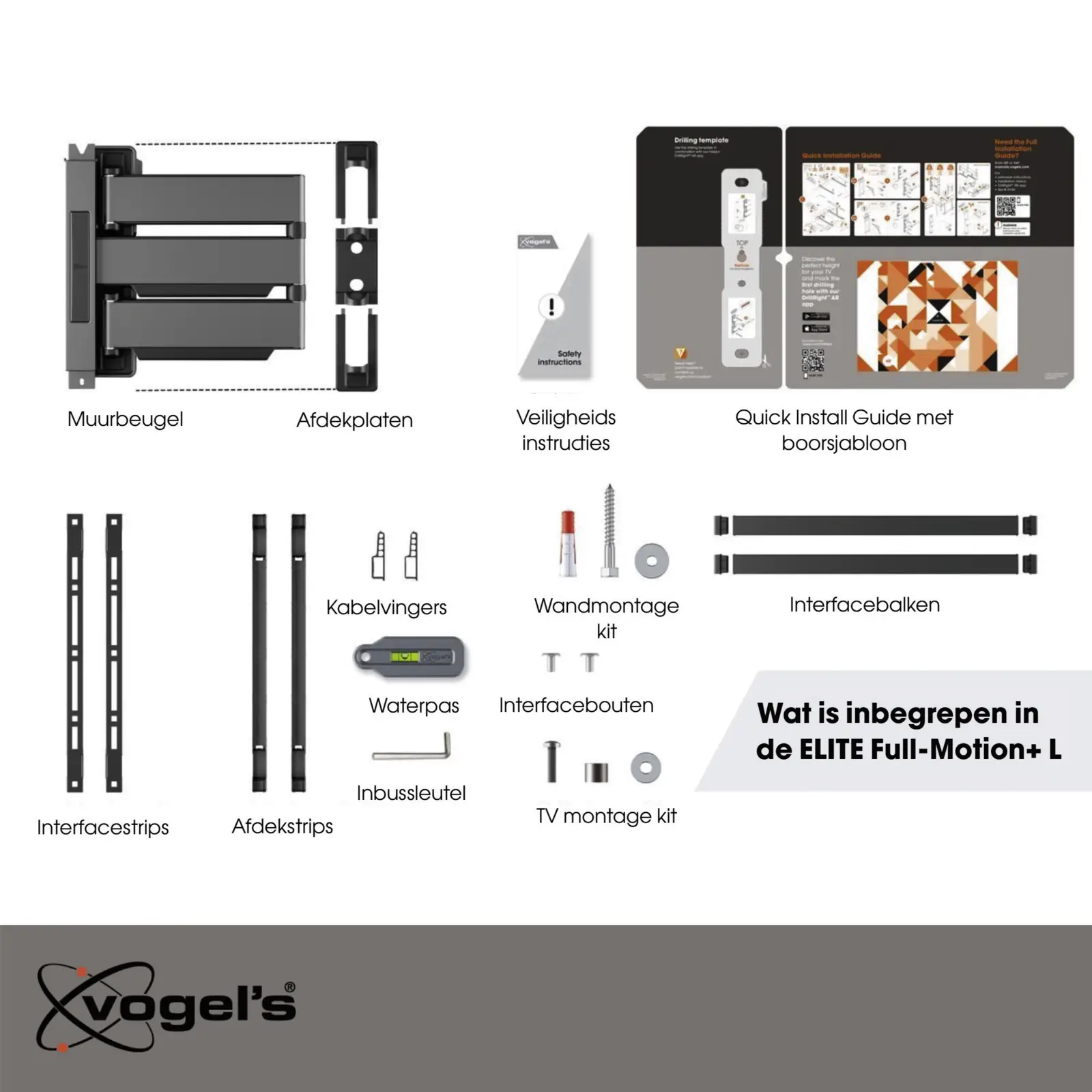 Vogels ELITE 5646 Draaibare tv-beugel | 40-77"