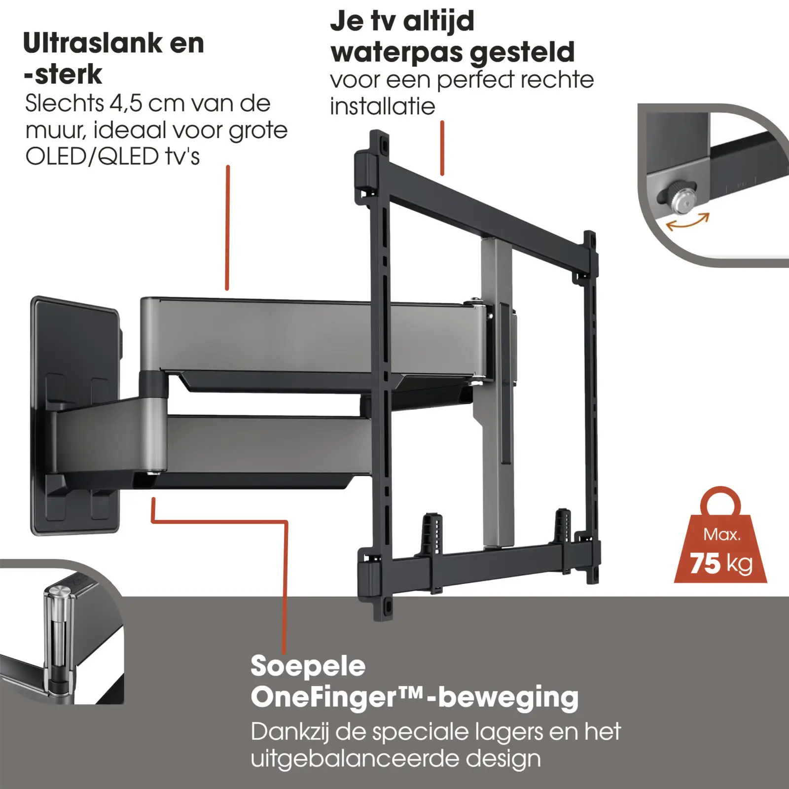 Vogels ELITE 5856 Forward Motion tv-beugel XL | 55-100"