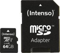 Abbildung: Micro SD Card 64GB UHS-I inkl. SD Adapter