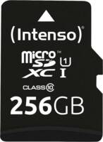 Abbildung: Micro SDXC Karte 256GB UHS-I Premium mit Adapter