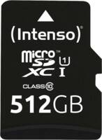 Abbildung: Micro SDXC Karte 512GB UHS-I Premium mit Adapter