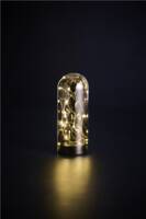 Immagine: GLASS DOME W/20LED 20CM W/TIMER BATTERY