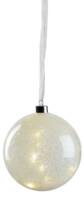 Immagine: GLASS BALL SNOW W/15LED Ø15CM BATTERY BOX