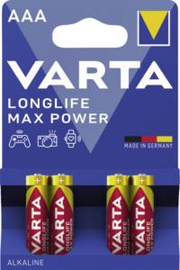 Varta Longlife Max Power AAA Blister 4 Stück