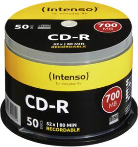 CD-R Intenso 700MB 50pcs Cake Box 52x retail