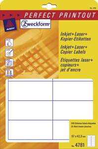 Zweckform L4768-20 Ordner-Etiketten kurz, für breite Ordner