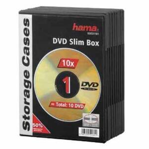Hama 51181 DVD Slim Leerh.10Sc