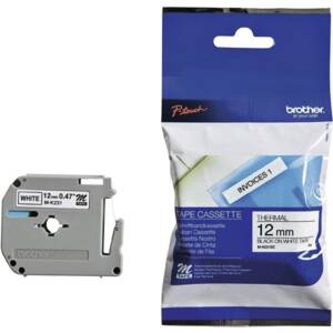 brother M-Tape M-K231 Schriftbandkassette, Bandbreite: 12 mm