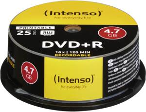 Intenso DVD+R 4.7GB, Printable, 16x